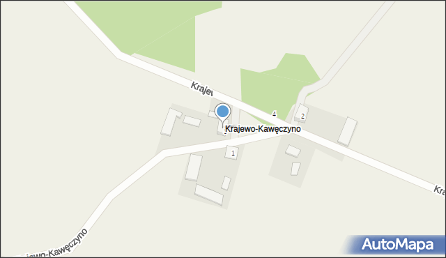 Krajewo-Kawęczyno, Krajewo-Kawęczyno, 4, mapa Krajewo-Kawęczyno