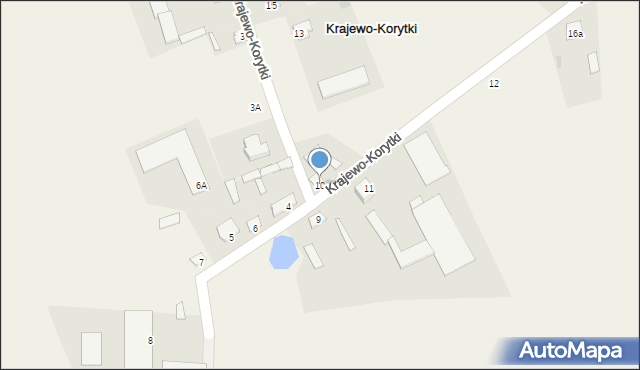 Krajewo-Korytki, Krajewo-Korytki, 10, mapa Krajewo-Korytki