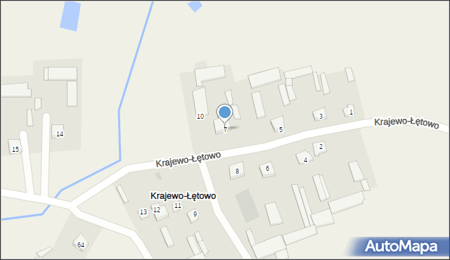 Krajewo-Łętowo, Krajewo-Łętowo, 7, mapa Krajewo-Łętowo