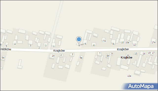 Krajków, Krajków, 4, mapa Krajków