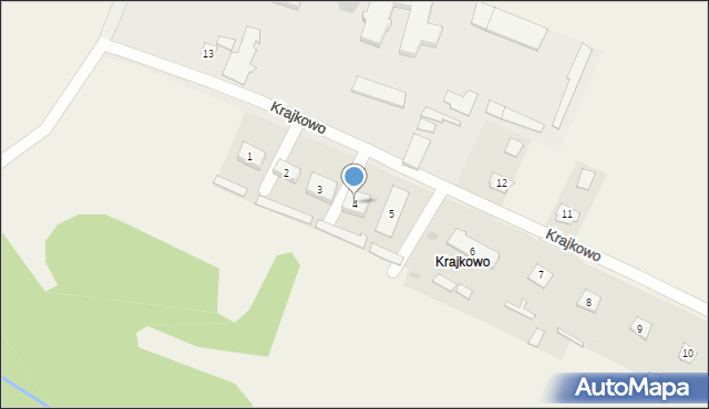 Krajkowo, Krajkowo, 4, mapa Krajkowo