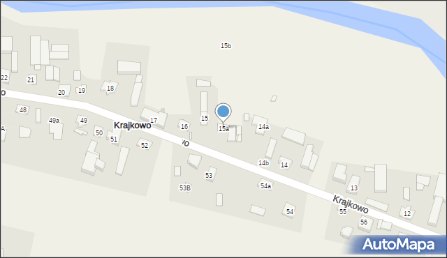 Krajkowo, Krajkowo, 15a, mapa Krajkowo