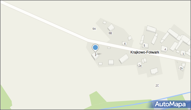 Krajkowo, Krajkowo, 2, mapa Krajkowo