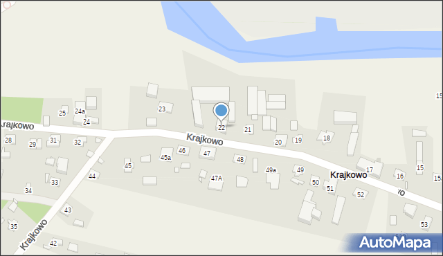 Krajkowo, Krajkowo, 22, mapa Krajkowo