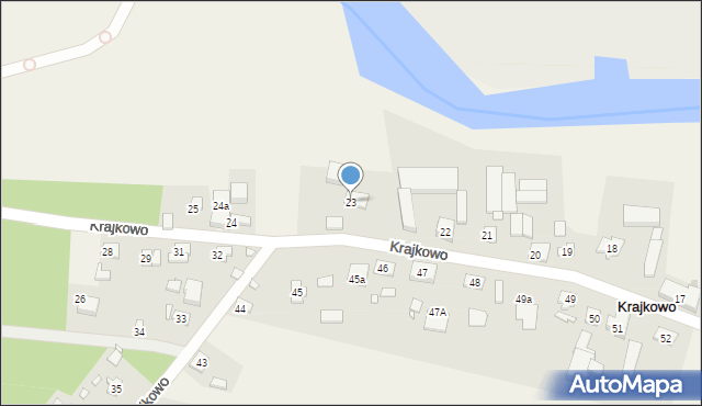 Krajkowo, Krajkowo, 23, mapa Krajkowo