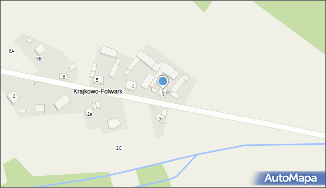 Krajkowo, Krajkowo, 3, mapa Krajkowo