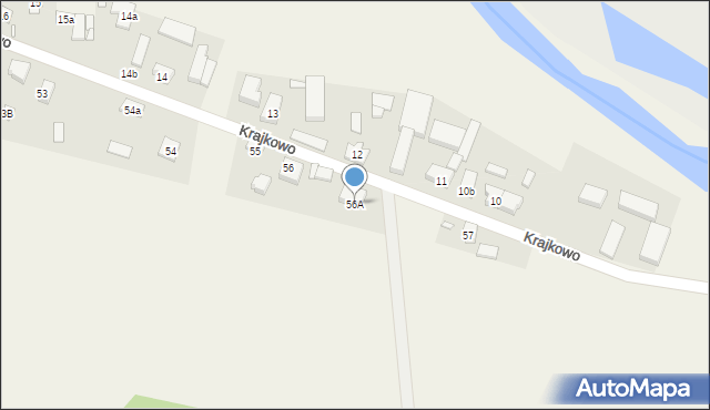 Krajkowo, Krajkowo, 56A, mapa Krajkowo