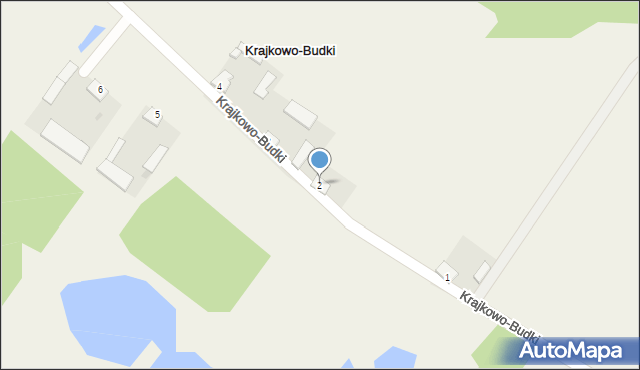Krajkowo-Budki, Krajkowo-Budki, 2, mapa Krajkowo-Budki
