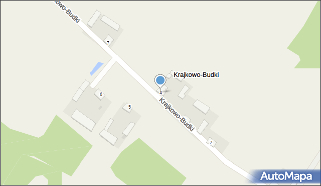 Krajkowo-Budki, Krajkowo-Budki, 4, mapa Krajkowo-Budki