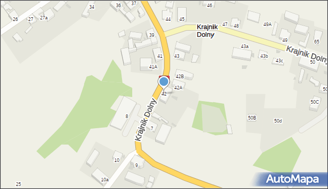 Krajnik Dolny, Krajnik Dolny, 42, mapa Krajnik Dolny