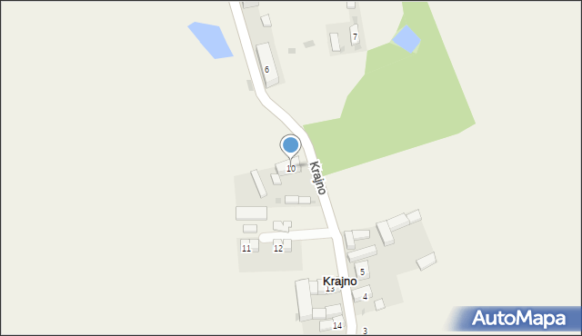 Krajno, Krajno, 10, mapa Krajno