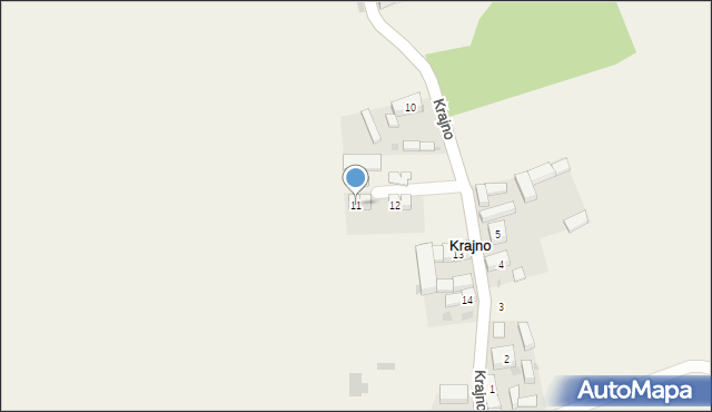 Krajno, Krajno, 11, mapa Krajno