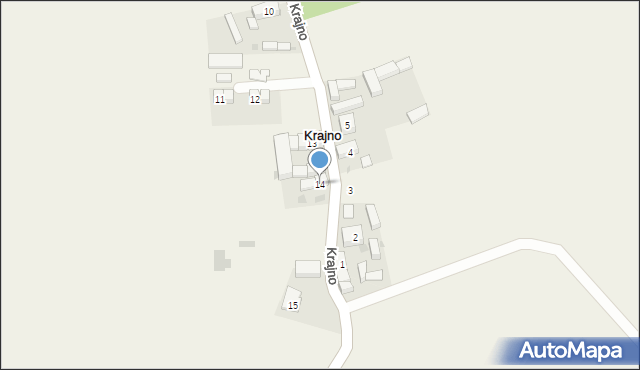 Krajno, Krajno, 14, mapa Krajno