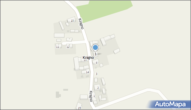 Krajno, Krajno, 5, mapa Krajno