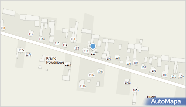 Krajno Drugie, Krajno Drugie, 110, mapa Krajno Drugie