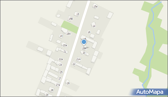 Krajno Drugie, Krajno Drugie, 19A, mapa Krajno Drugie