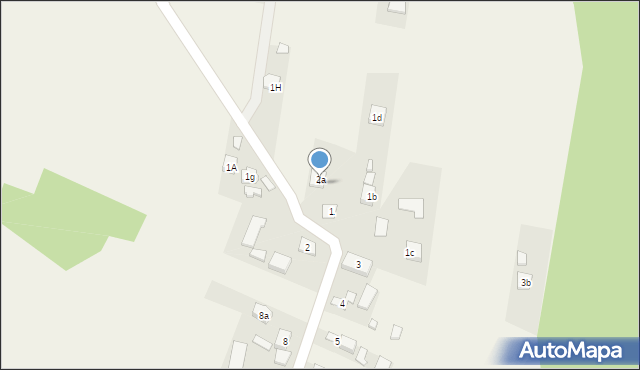 Krajno Drugie, Krajno Drugie, 1A, mapa Krajno Drugie