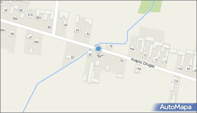 Krajno Drugie, Krajno Drugie, 78a, mapa Krajno Drugie