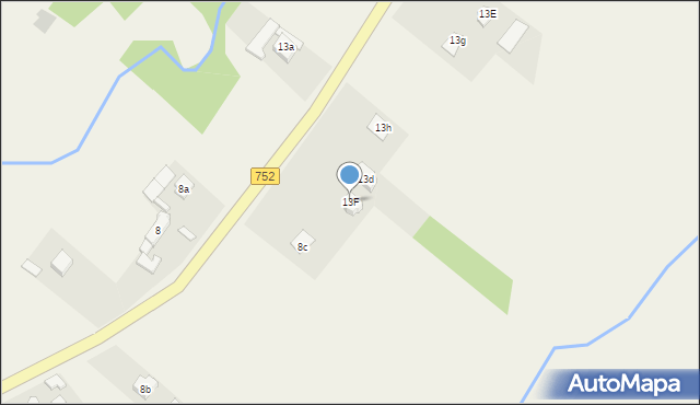 Krajno-Parcele, Krajno-Parcele, 13F, mapa Krajno-Parcele