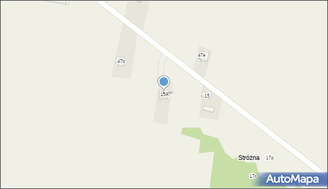 Krajno-Parcele, Krajno-Parcele, 15A, mapa Krajno-Parcele
