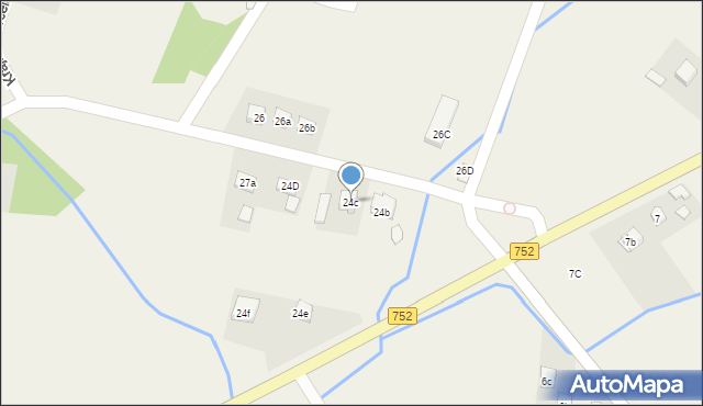 Krajno-Parcele, Krajno-Parcele, 24c, mapa Krajno-Parcele