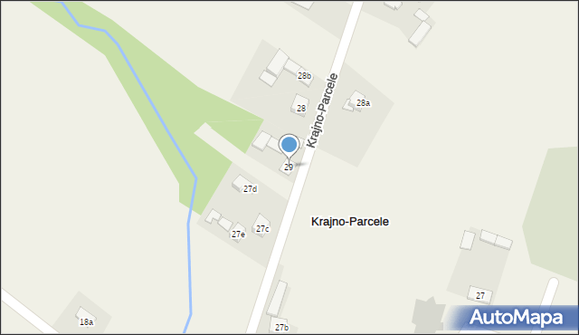 Krajno-Parcele, Krajno-Parcele, 29, mapa Krajno-Parcele