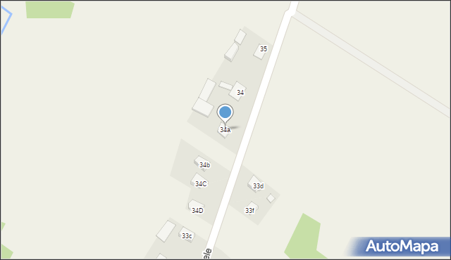 Krajno-Parcele, Krajno-Parcele, 34a, mapa Krajno-Parcele
