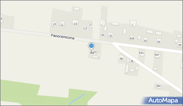 Krajno-Parcele, Krajno-Parcele, 36a, mapa Krajno-Parcele