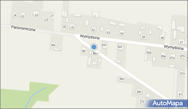 Krajno-Parcele, Krajno-Parcele, 36b, mapa Krajno-Parcele