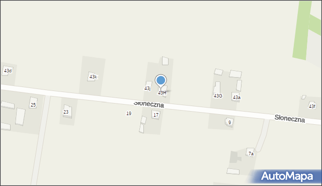 Krajno-Parcele, Krajno-Parcele, 43H, mapa Krajno-Parcele