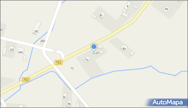 Krajno-Parcele, Krajno-Parcele, 7, mapa Krajno-Parcele