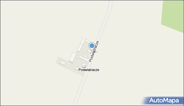Krajno Pierwsze, Krajno Pierwsze, 121, mapa Krajno Pierwsze