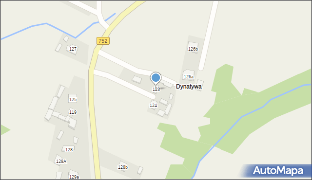 Krajno Pierwsze, Krajno Pierwsze, 123, mapa Krajno Pierwsze