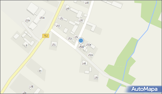 Krajno Pierwsze, Krajno Pierwsze, 152a, mapa Krajno Pierwsze