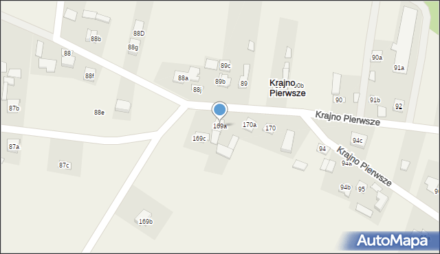 Krajno Pierwsze, Krajno Pierwsze, 169a, mapa Krajno Pierwsze