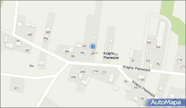 Krajno Pierwsze, Krajno Pierwsze, 89, mapa Krajno Pierwsze