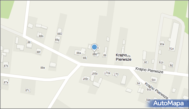 Krajno Pierwsze, Krajno Pierwsze, 89b, mapa Krajno Pierwsze