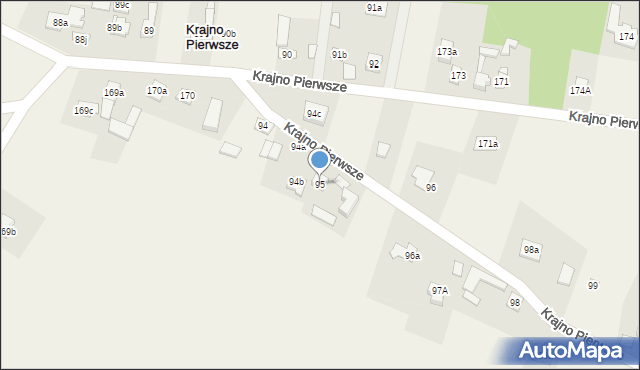 Krajno Pierwsze, Krajno Pierwsze, 95, mapa Krajno Pierwsze