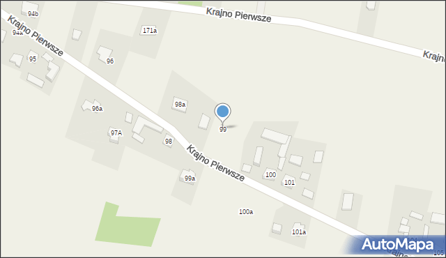 Krajno Pierwsze, Krajno Pierwsze, 99, mapa Krajno Pierwsze