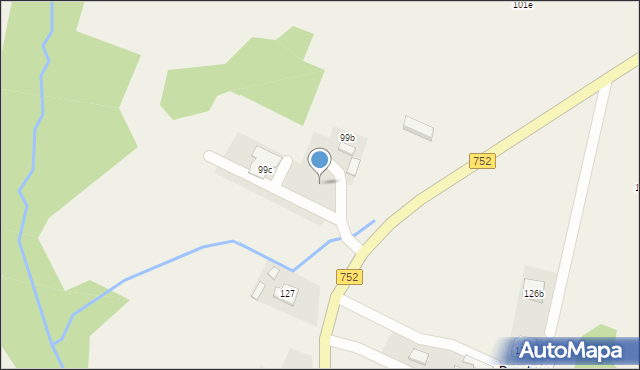 Krajno Pierwsze, Krajno Pierwsze, 99c, mapa Krajno Pierwsze