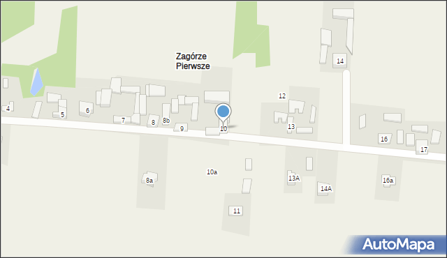 Krajno-Zagórze, Krajno-Zagórze, 10, mapa Krajno-Zagórze