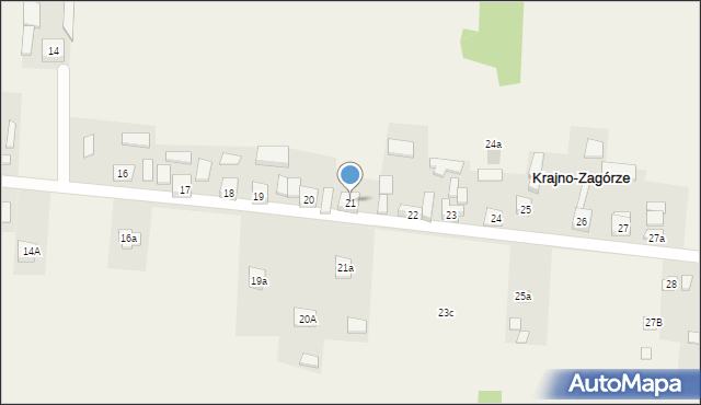 Krajno-Zagórze, Krajno-Zagórze, 21, mapa Krajno-Zagórze