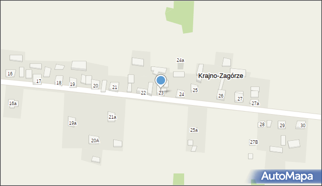 Krajno-Zagórze, Krajno-Zagórze, 23, mapa Krajno-Zagórze