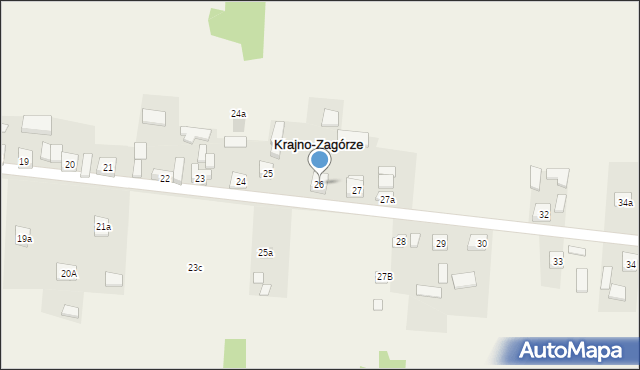 Krajno-Zagórze, Krajno-Zagórze, 26, mapa Krajno-Zagórze