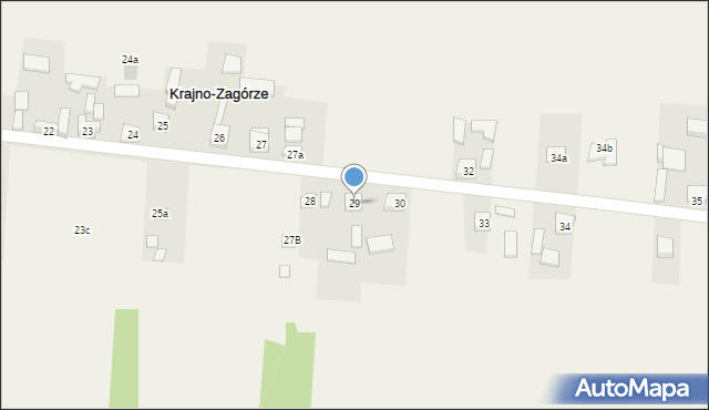 Krajno-Zagórze, Krajno-Zagórze, 29, mapa Krajno-Zagórze