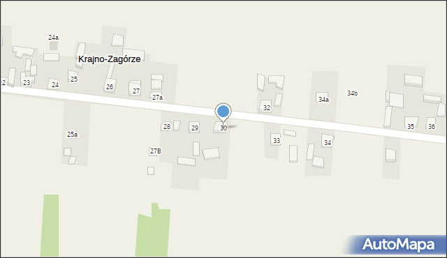 Krajno-Zagórze, Krajno-Zagórze, 30, mapa Krajno-Zagórze