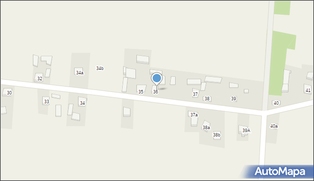 Krajno-Zagórze, Krajno-Zagórze, 36a, mapa Krajno-Zagórze