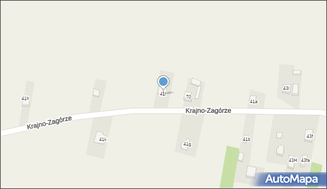 Krajno-Zagórze, Krajno-Zagórze, 41l, mapa Krajno-Zagórze