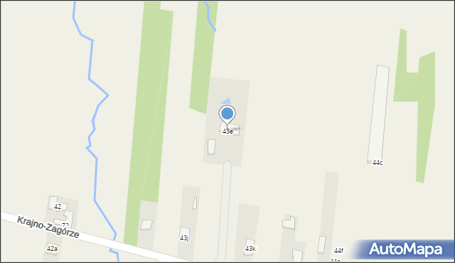 Krajno-Zagórze, Krajno-Zagórze, 43e, mapa Krajno-Zagórze