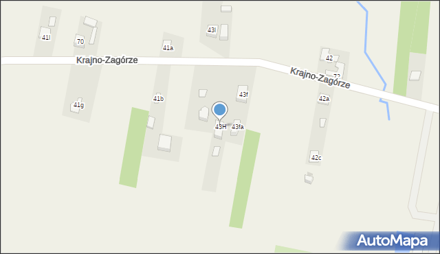 Krajno-Zagórze, Krajno-Zagórze, 43H, mapa Krajno-Zagórze